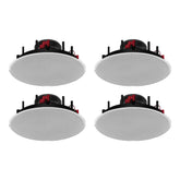 4x Monacor SPE-62HQ 6.5" 35W 8ohm White Ceiling Speaker